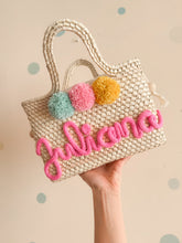 Cargar imagen en el visor de la galería, Bolsa paradise con nombre y flor