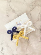 Cargar imagen en el visor de la galería, Banditas moño crochet