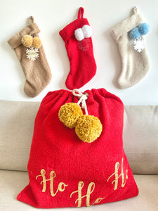 Santa sack TEDDY ho ho ho