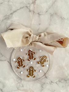 Kit 3 esferas circulares moño navidad (precio especial)