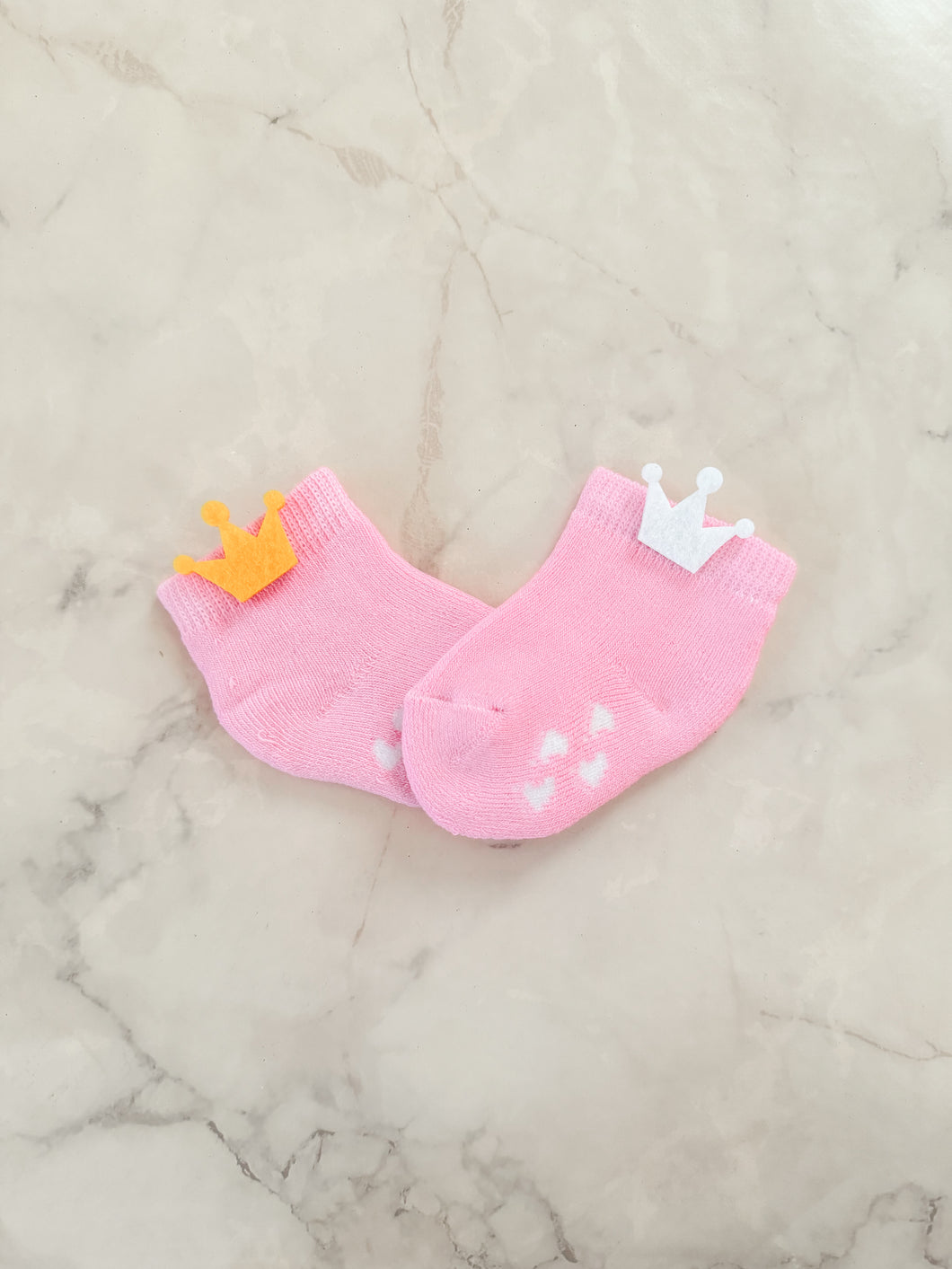 Puffi Socks personalizado Coronas para niñas (1 par)