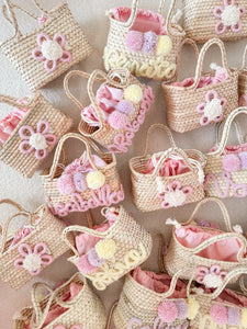 Bolsa paradise con nombre y flor