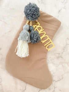 Bota navidad // Beige