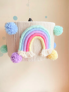 Lámpara Rainbow and pom pom