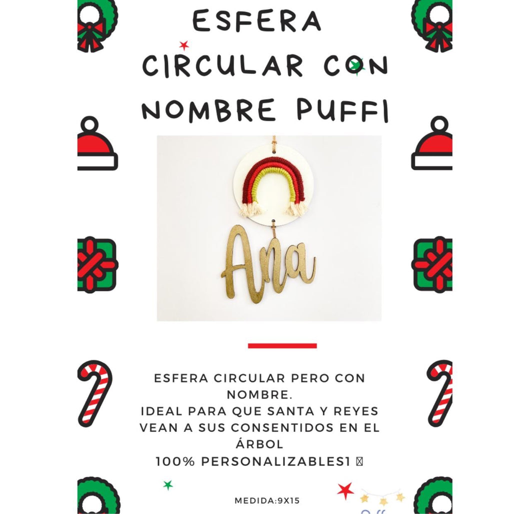 Esfera Circular con Nombre